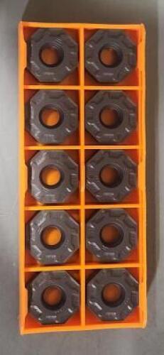 DESCRIPTION: (10) OAKU CARBIDE MILLING INSERTS BRAND/MODEL: HERTEL OAKU060508SR-MM HC140M RETAIL$: 20.27 PER INSERT QTY: 10