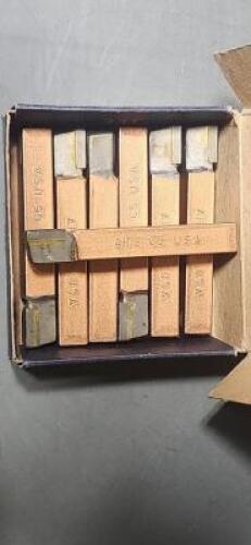 DESCRIPTION: (7) SINGLE POINT TOOL BITS BRAND/MODEL: VC 72660327 SIZE: 1/2SQ SHANK RETAIL$: 10.15 EA QTY: 7