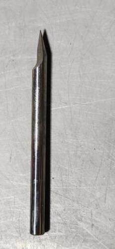 DESCRIPTION: (1) SOLID CARBIE ENGRAVING TOOL BRAND/MODEL: ACCUPRO 93466779 SIZE: 3/16" DIA 40 DEG RETAIL$: $12.65 QTY: 1