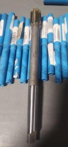 DESCRIPTION: (39) CARBIDE TIPPED REAMERS BRAND/MODEL: MADE IN USA VARIOUS SIZE: MUST INSPECT RETAIL$: $$$$ QTY: 39