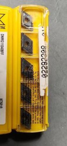 DESCRIPTION: (10) DNMG332FF CARBIDE FINISHING INSERTS BRAND/MODEL: KENNAMETAL DNMG110408FF KC5010 RETAIL$: 23.02 PER INSERT QTY: 10