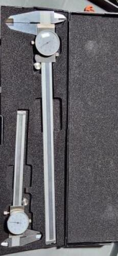 DESCRIPTION: (1) DIAL CALIPER SET BRAND/MODEL: VC 00449199 SIZE: 0 TO 6"; 0-12" RETAIL$: $152.53 QTY: 1