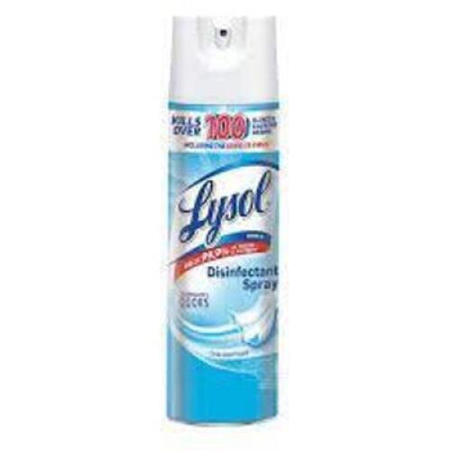 DESCRIPTION: (6) DISINFECTANT SPRAY BRAND/MODEL: LYSOL INFORMATION: CRISP LINEN SCENT SIZE: 19 OZ RETAIL$: $15.09 EA QTY: 6