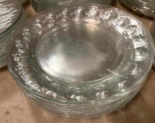 (10) 9" GLASS PLATES