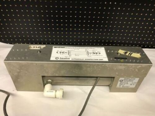 DESCRIPTION: (1) ULTRAVIOLET WATER DISINFECTING SYSTEMBRAND/MODEL: AQUAFINE #DW-300INFORMATION: MUST COME INSPECT, LOCATED AT SHAPIRO METAL SUPPLYRETAIL$: $249.95 EAQTY: 1