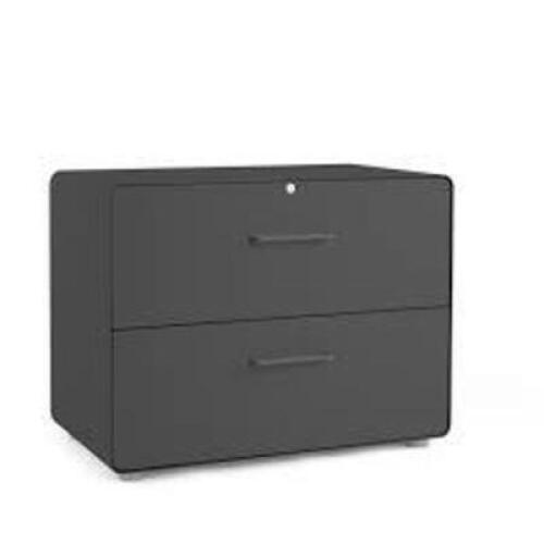 DESCRIPTION: (1) LATERAL FILE CABINET BRAND/MODEL: HIRSH #48YC23 INFORMATION: BLACK SIZE: 2 DRAWERS, A4/LEGAL/LETTER FILE SIZE, 28 IN OVERALL HT, 42"