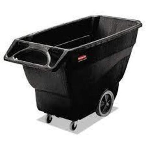 DESCRIPTION: (1) TRASH CART/TILT TRUCK BRAND/MODEL: RUBBERMAID #FG101100BLA INFORMATION: BLACK, STRUCTURAL FOAM, HARD PLASTIC SIZE: 600 LB CAPACITY RE