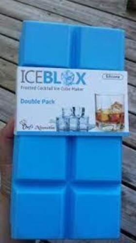 DESCRIPTION: (5) PACKS OF (2) FROSTED COCKTAIL ICE CUBE MAKER BRAND/MODEL: ICEBLOX RETAIL$: $122.84 TOTAL QTY: 5