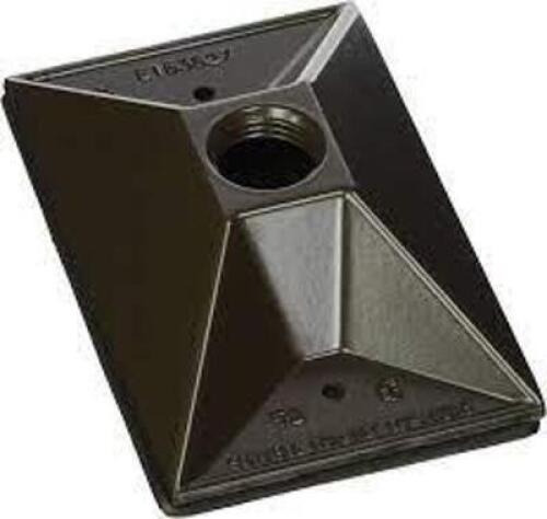 DESCRIPTION: (20) RECTANGULAR CLUSTER COVER, ONE OUTLET BRAND/MODEL: BELL OUTDOOR #5186-2 INFORMATION: BRONZE SIZE: 1/2" RETAIL$: $10.75 EA QTY: 20