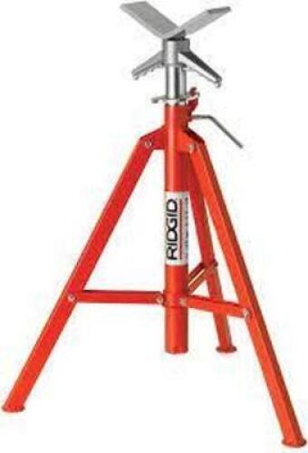 DESCRIPTION: (1) HEAD HIGH FOLDING PIPE STAND BRAND/MODEL: RIGID #22168 INFORMATION: RED RETAIL$: $123.05 EA QTY: 1
