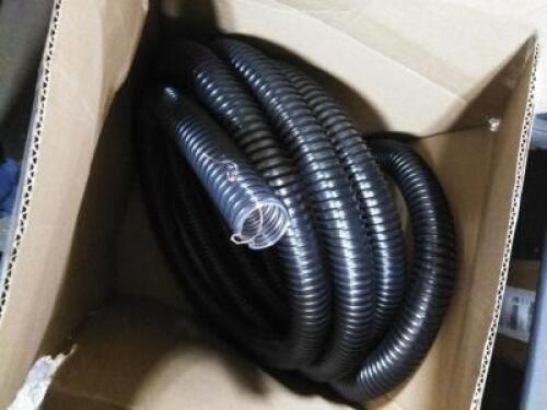 DESCRIPTION: (1) ROLL OF PLASTIC TUBINGINFORMATION: BLACKSIZE: APPROX 2"ID X 25' LONGQTY: 1