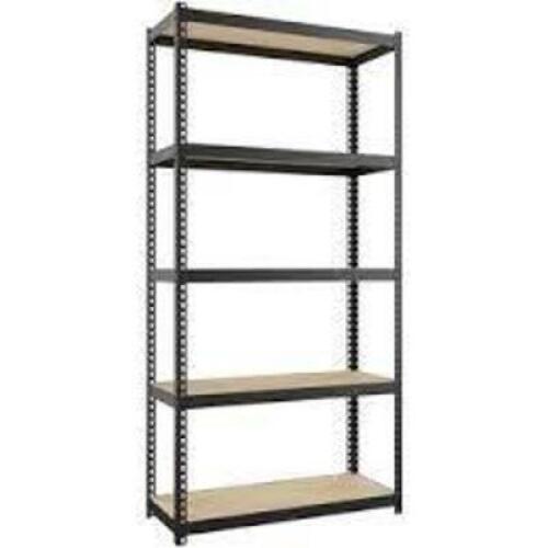 DESCRIPTION: (1) NARROW STEEL SHELVING BRAND/MODEL: LORELL #66964 INFORMATION: BLACK SIZE: 12X30X60 RETAIL$: $155.00 EA QTY: 1
