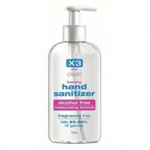 DESCRIPTION: (1) CASE OF (12) ALCOHOL FREE HAND SANITIZER BRAND/MODEL: X3 CLEAN #3VDF4 SIZE: 8.5 OZ RETAIL$: $9.54 EA QTY: 1