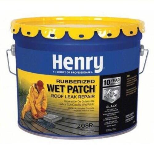 DESCRIPTION: (1) ROOF LEAK REPAIR BRAND/MODEL: HENRY #40P299 INFORMATION: BLACK SIZE: 3.3 GALLON RETAIL$: $100.00 QTY: 1