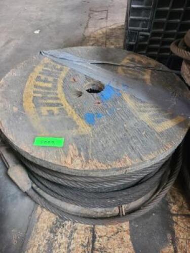 DESCRIPTION: (1) SPOOL OF STEEL CABLE INFORMATION: SEE INSPECTION, LOCATED AT SHAPIRO METAL SUPPLY QTY: 1