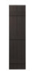 PAIR OF POLYPROPYLENE 4-BOARD CLOSED BOARD AND BATTEN SHUTTERS IN BROWN