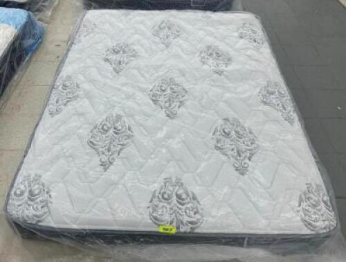 AMERICAN BEDDING SHELDON 10" FIRM QUEEN MATTRESS W/ BOX SPRING ( NEW )