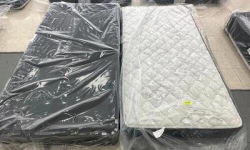 SLEEP INC 7" SPRING TWIN MATTRESS W/ BOX SPRING ( NEW )
