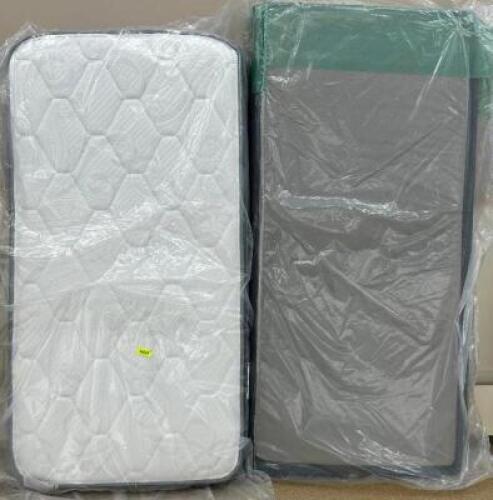 AMERICAN BEDDING HUDSON 12" PLUSH TWIN MATTRESS W/ BOX SPRING