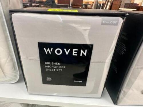WOVEN BRUSHED MICROFIBER SHEET SET - QUEEN