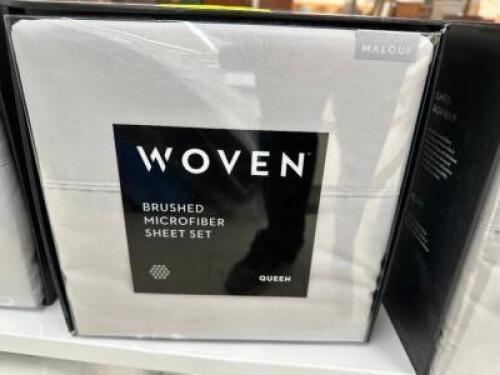 WOVEN BRUSHED MICROFIBER SHEET SET - QUEEN