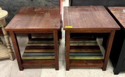 (2) MESTLER END TABLES