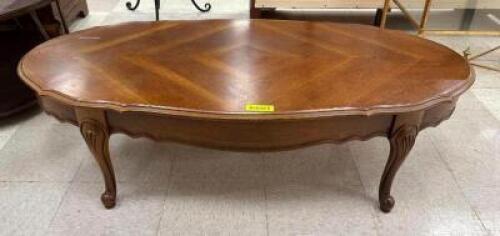 OVAL SHAPED COFFEE TABLE