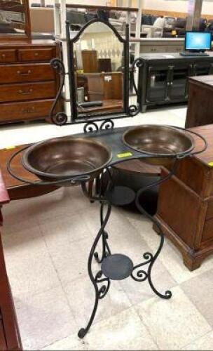 DECORATIVE BASIN WITH MIRROR