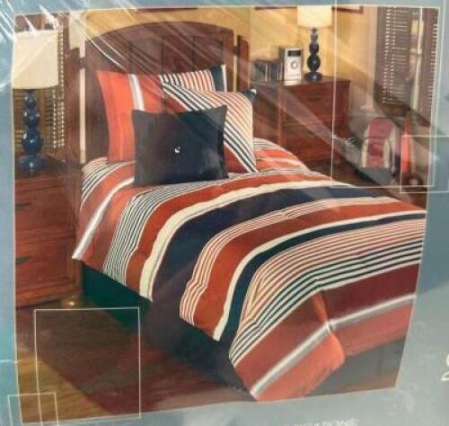 MANNING STRIPE TWIN BEDDING SET