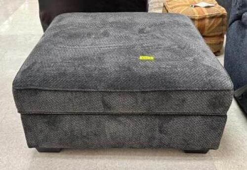 CHARENTON CHARCOAL OTTOMAN WITH STORAGE