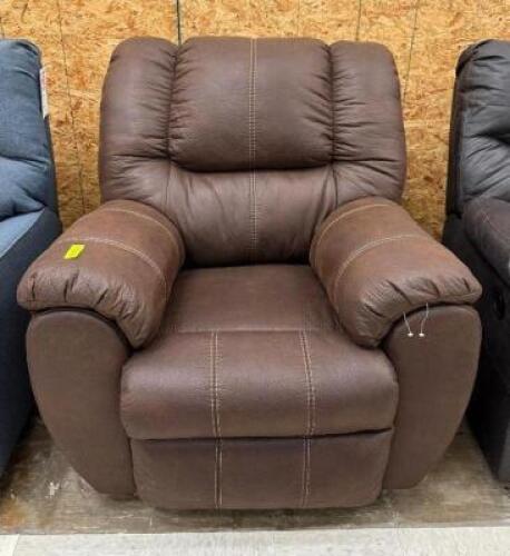 BROWN ROCKER RECLINER CHAIR