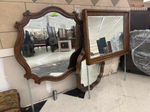 (2) ASSORTED DRESSER MIRRORS