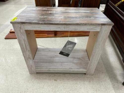 30" X 15" LAMINATE WOOD END TABLE