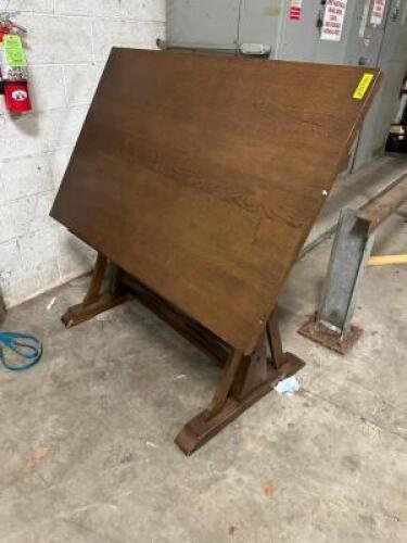60" HARDWOOD DRAFTING TABLE