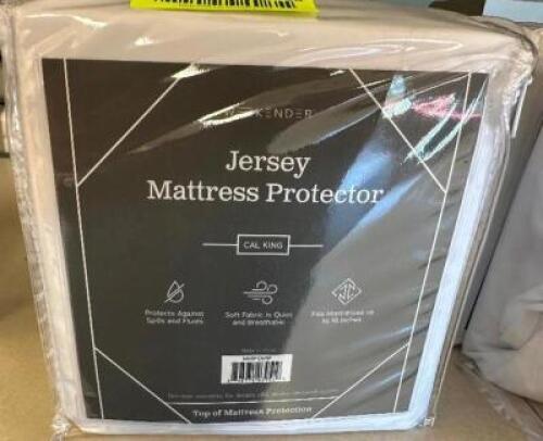 (3) JERSEY MATTRESS PROTECTORS -CALI KING