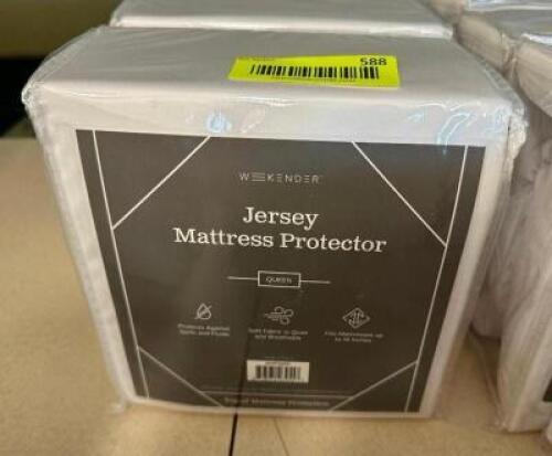 (3) JERSEY MATTRESS PROTECTORS - QUEEN