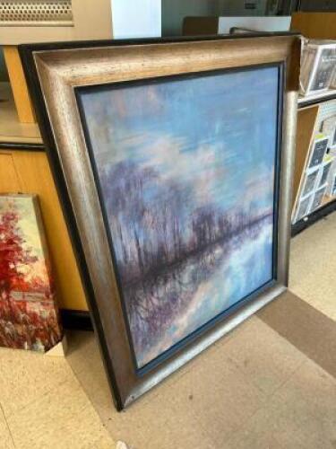 LARGE FRAMED PRINT - WINTERS GLOW