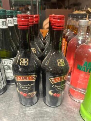 DESCRIPTION: (11) BOTTLES OF BAILEYS CHOCOLATES CHERRY LOCATION: BAY 6 THIS LOT IS: SOLD BY THE PIECE QTY: 11