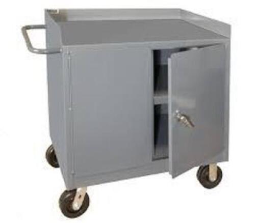 DESCRIPTION: (1) MOBILE WORK BENCH BRAND/MODEL: DURHAM #3100-95 INFORMATION: WELDED STEEL RETAIL$: $1252.96 EA QTY: 1