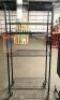 5-TIER WIRE METAL SHELVING UNIT ON CASTERS