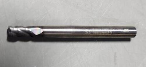 DESCRIPTION: (2) SOLID CARBIDE ROUGHING/FINISHING END MILL BRAND/MODEL: EMUGE 2992L.015625 SIZE: 5/32" DIA 5/16" LOC 3/16" SD RETAIL$: 30.82 EA QTY: 2