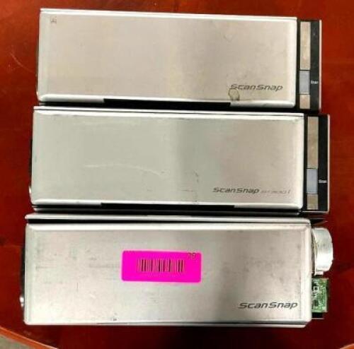 (3) FUJITSU SCANSNAP S1300 USB DOCUMENT SCANNER