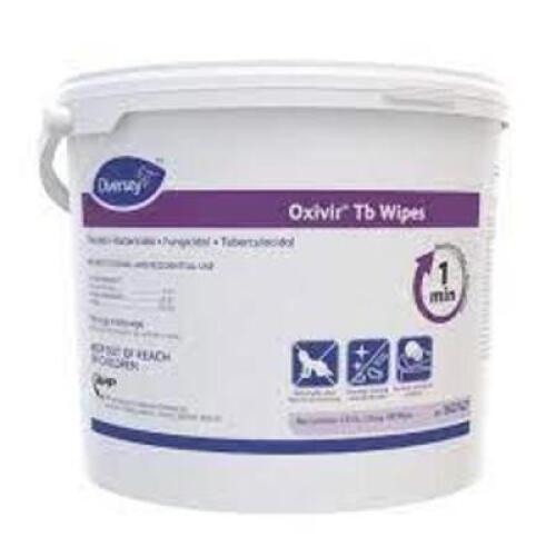 DESCRIPTION: (2) CONTAINERS OF OXIVIR TB WIPES BRAND/MODEL: DIVERSEY #5627427 INFORMATION: 11" X 12" WIPES SIZE: 160 WIPES RETAIL$: $228.72 EA QTY: 2