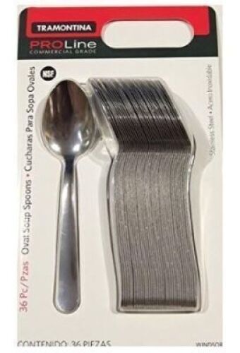 DESCRIPTION: (1) PACK OF (36) SPOONS BRAND/MODEL: TRAMONTINA #800110 INFORMATION: STAINLESS STEEL RETAIL$: $12.99 EA QTY: 1