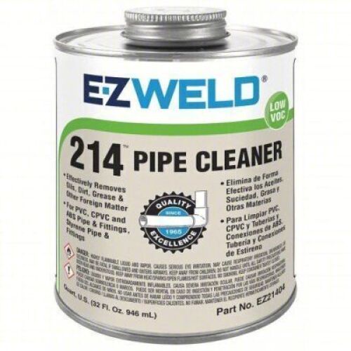 DESCRIPTION: (6) PIPE CLEANER BRAND/MODEL: EZ WELD 214 SIZE: 8 OZ RETAIL$: $7.87 EA QTY: 6
