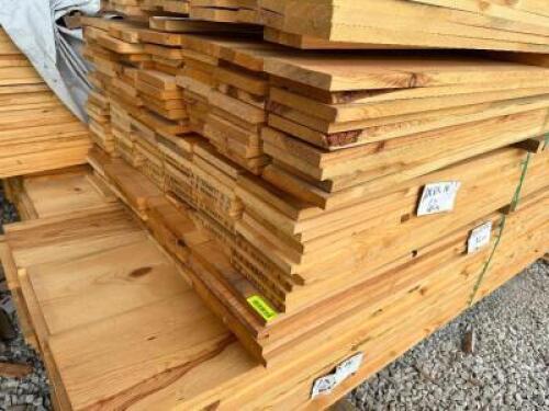 DESCRIPTION: (96) PIECES OF 1" X 8" X 14' ' #3 PONDEROSA PINE SIZE 1" X 8" X 14' LOCATION: LUMBER BARN THIS LOT IS: SOLD BY THE PIECE QTY: 96