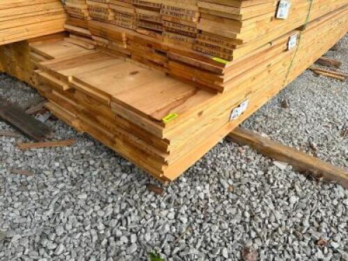 DESCRIPTION: (60) PIECES OF 1" X 10" X 14' #3 PONDEROSA PINE SIZE 1" X 10" X 14' LOCATION: LUMBER BARN THIS LOT IS: SOLD BY THE PIECE QTY: 60