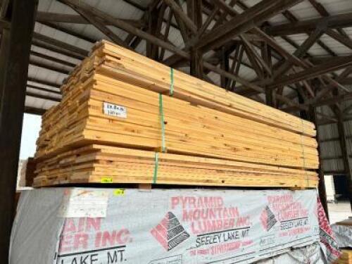 DESCRIPTION: (80) PIECES OF 1" X 8" X 10' #3 PONDEROSA PINE SIZE 1" X 8" X 10' LOCATION: LUMBER BARN THIS LOT IS: SOLD BY THE PIECE QTY: 80