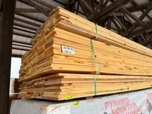 DESCRIPTION: (80) PIECES OF 1" X 8" X 10' #3 PONDEROSA PINE SIZE 1" X 8" X 10' LOCATION: LUMBER BARN THIS LOT IS: SOLD BY THE PIECE QTY: 80