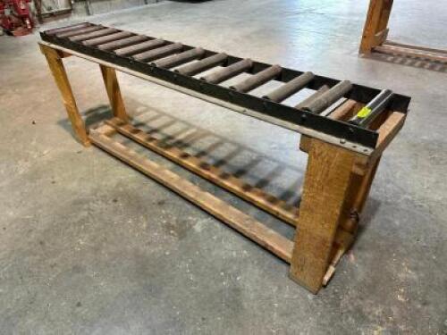 DESCRIPTION: 8' X 18" ROLLER CONVEYOR LOCATION: WAREHOUSE QTY: 1